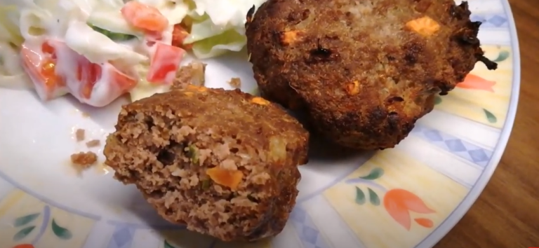 Low-carb Frikadellen aus der Heissluftfritteuse