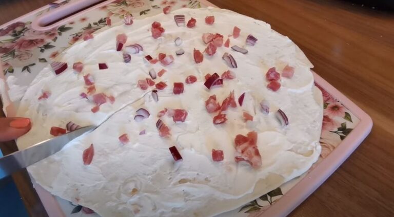 flammkuchen wrap aus der heißluftfritteuse