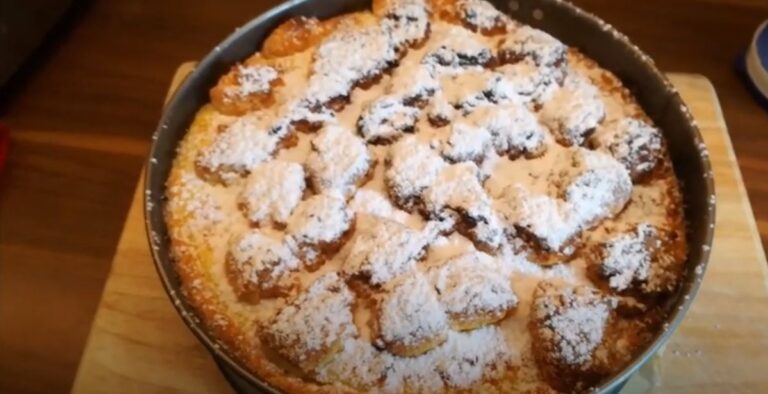 Pudding-Streusel-Kuchen aus der Heißluftfritteuse