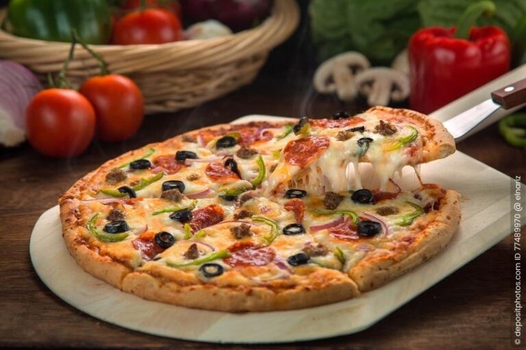 Pizza aus der Heißluftfritteuse
