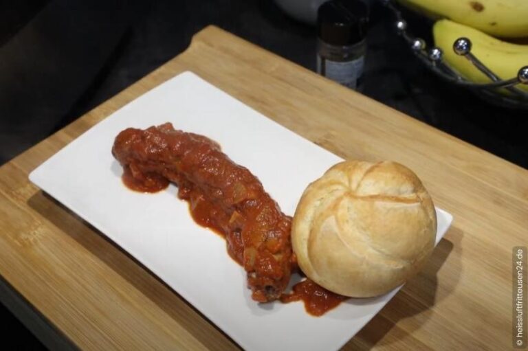 Currywurst aus der Heissluftfritteuse